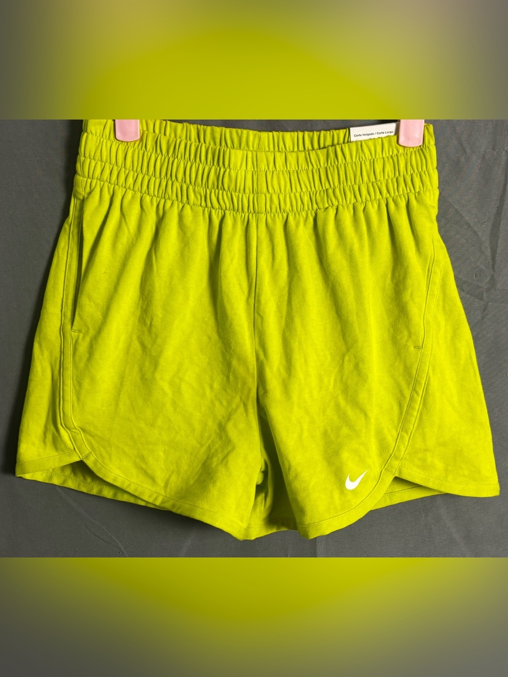 Nike | Lime Green Girls' Shorts | Athletic Style | Thick Elastic Waistband